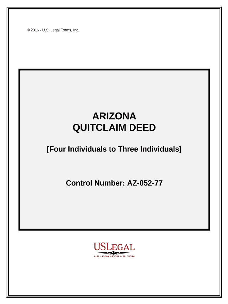 arizona quit claim deed form Preview on Page 1