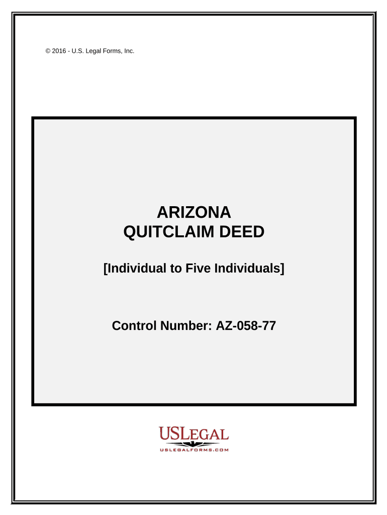 arizona quit claim deed requirements Preview on Page 1