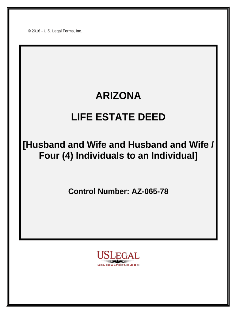 arizona life estate deed form Preview on Page 1