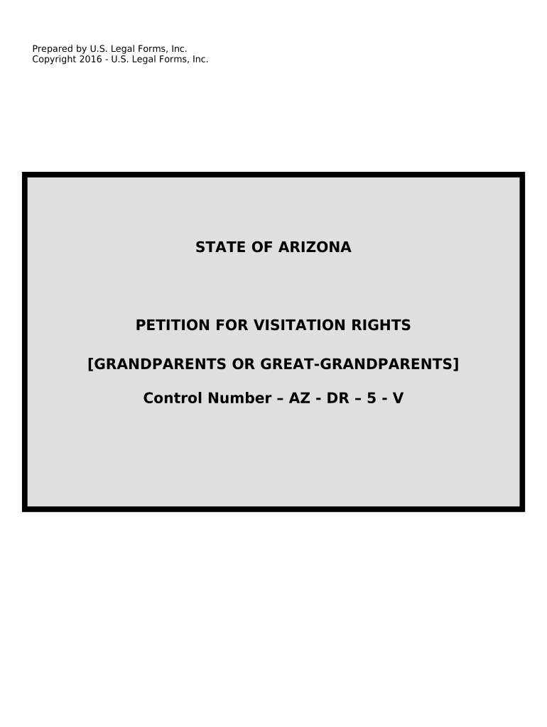 How much does it cost to file for grandparents' rights in az: Fill 
