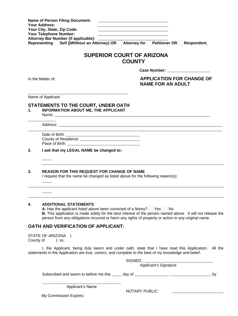 how to change your last name in arizona Preview on Page 1