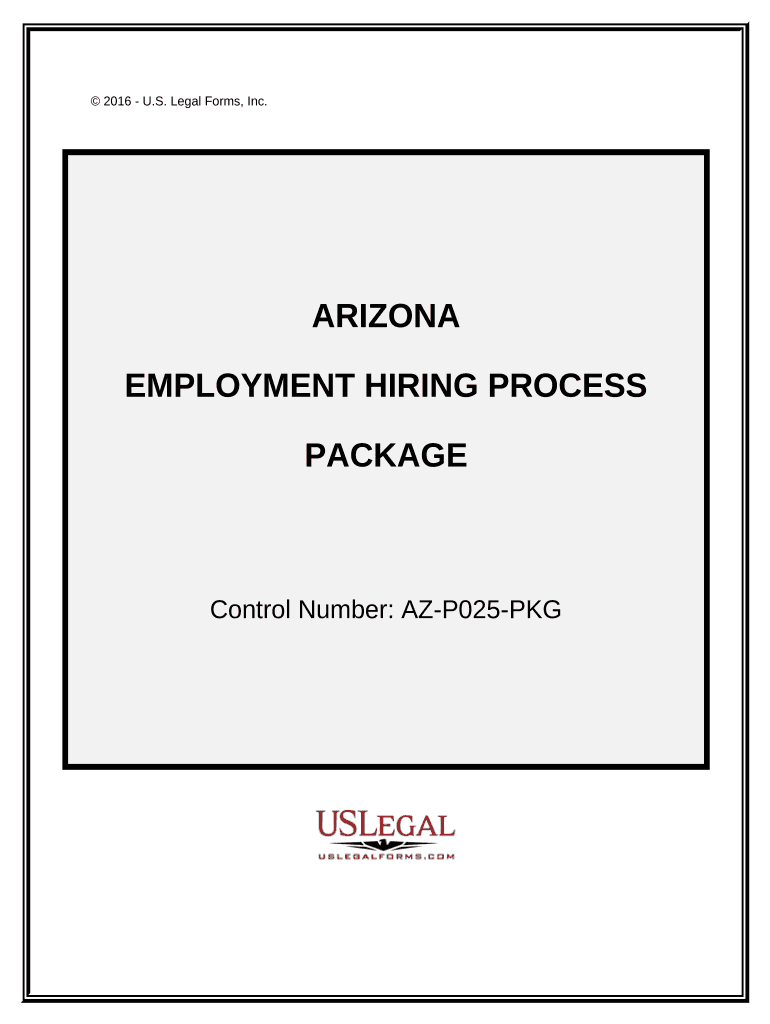 Employment Hiring Process Package - Arizona Preview on Page 1