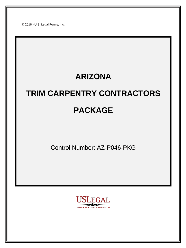 Trim Carpentry Contractor Package - Arizona Preview on Page 1