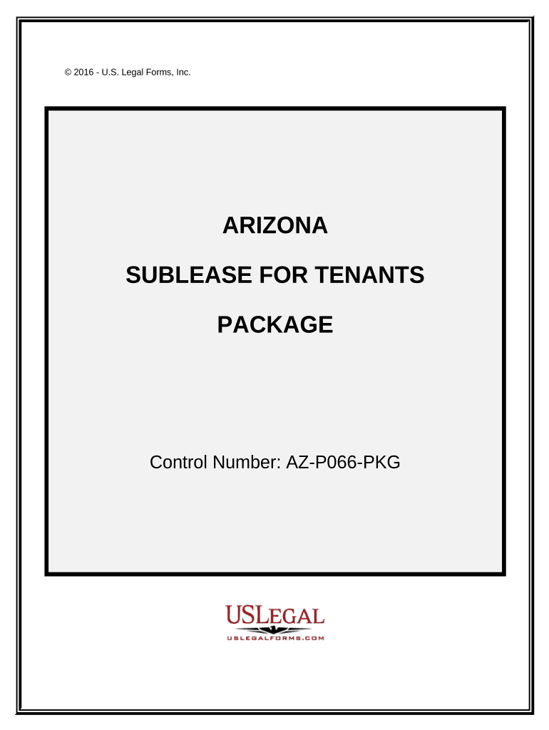 Landlord Tenant Sublease Package - Arizona Preview on Page 1