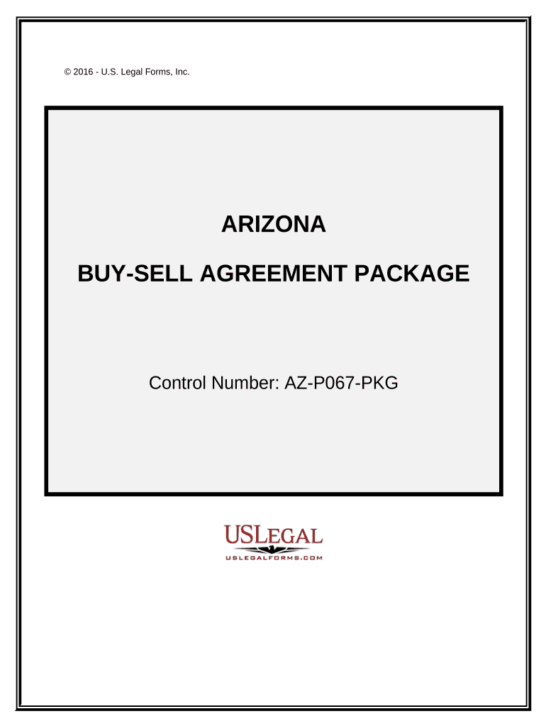 Buy Sell Agreement Package - Arizona Preview on Page 1.