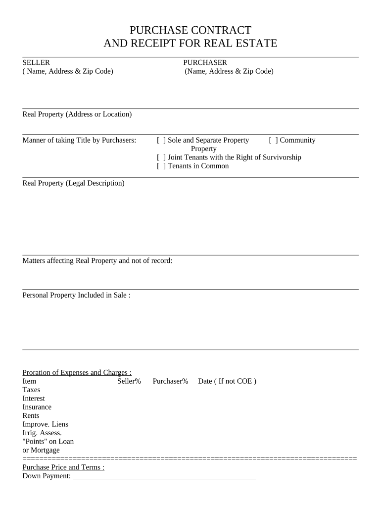 Receipt for land purchase Fill out & sign online DocHub