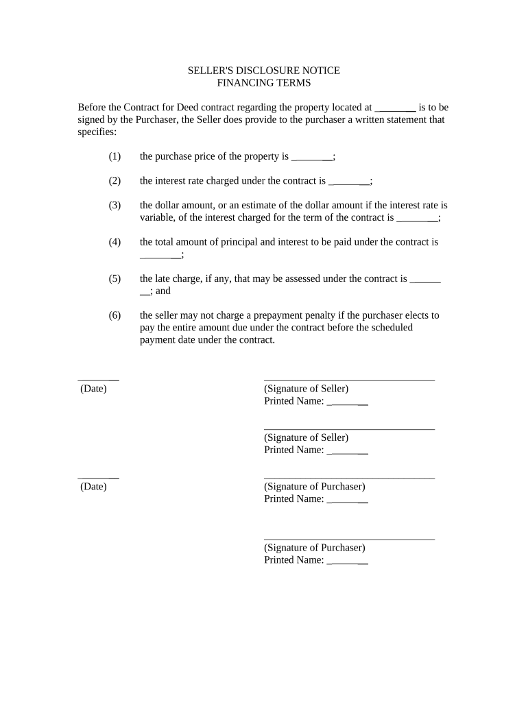 seller disclosure residential Preview on Page 1