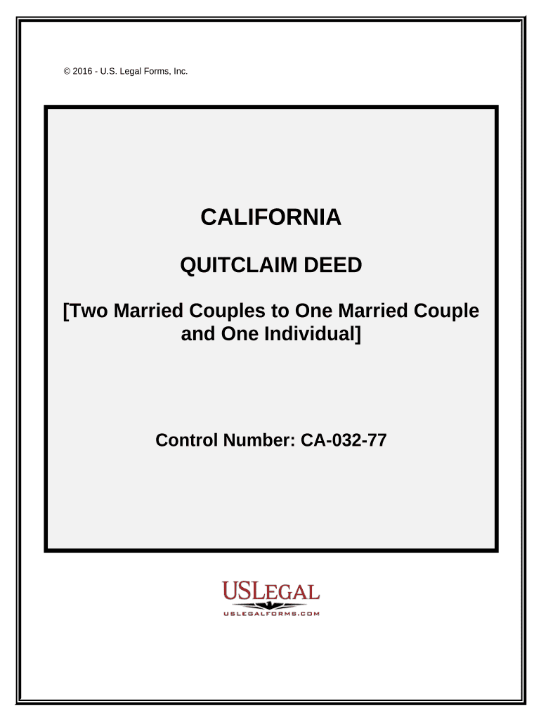 california quitclaim deed Preview on Page 1