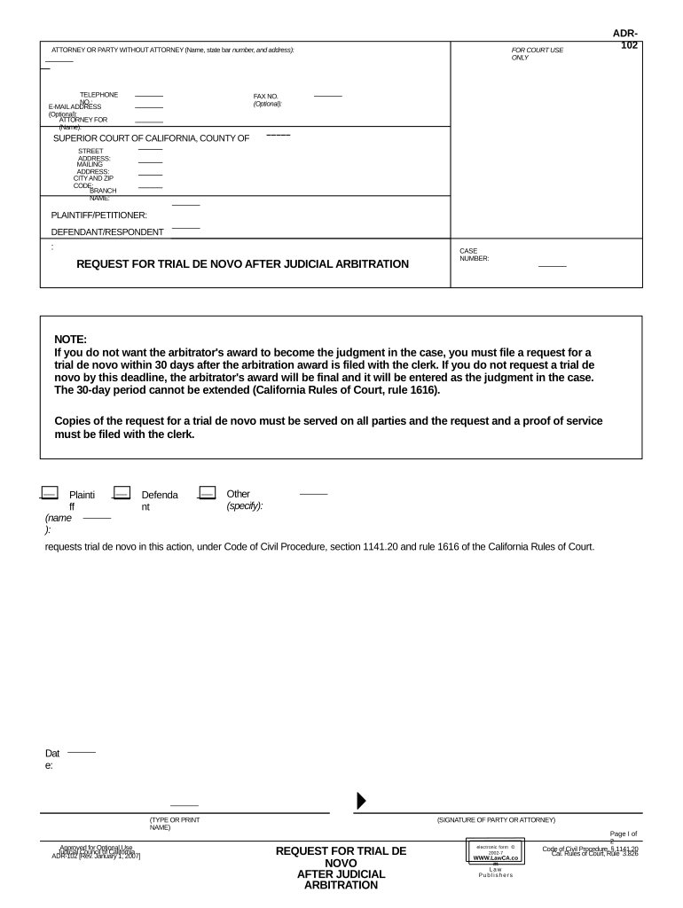 judicial arbitration Preview on Page 1