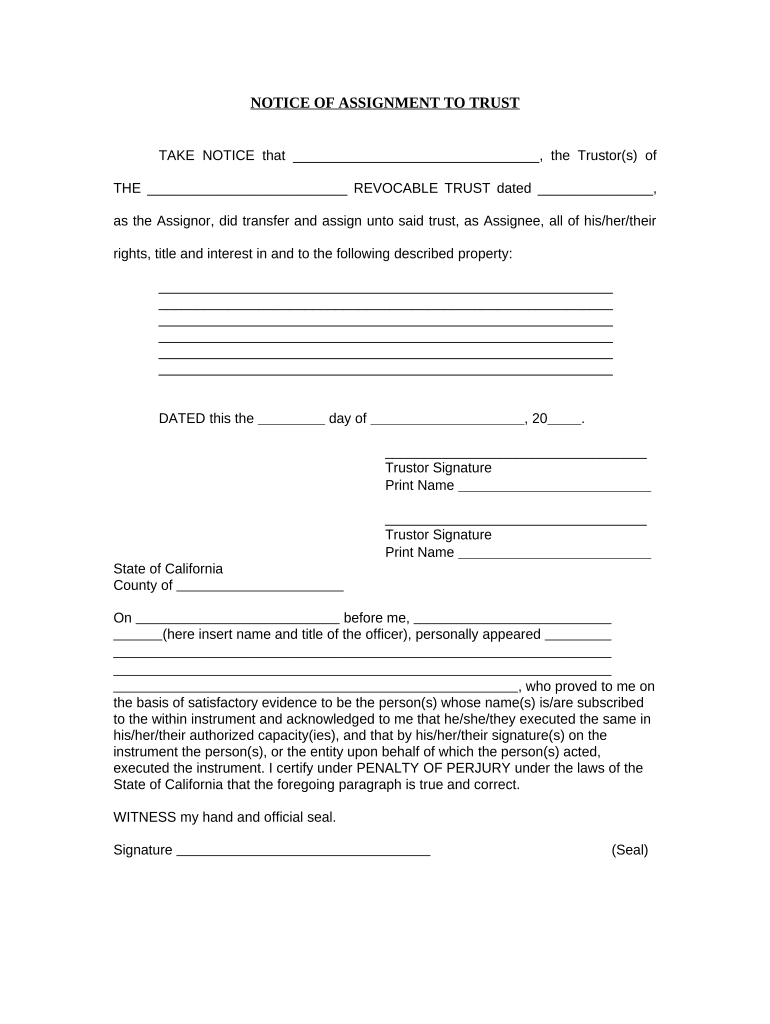 living trust form Preview on Page 1