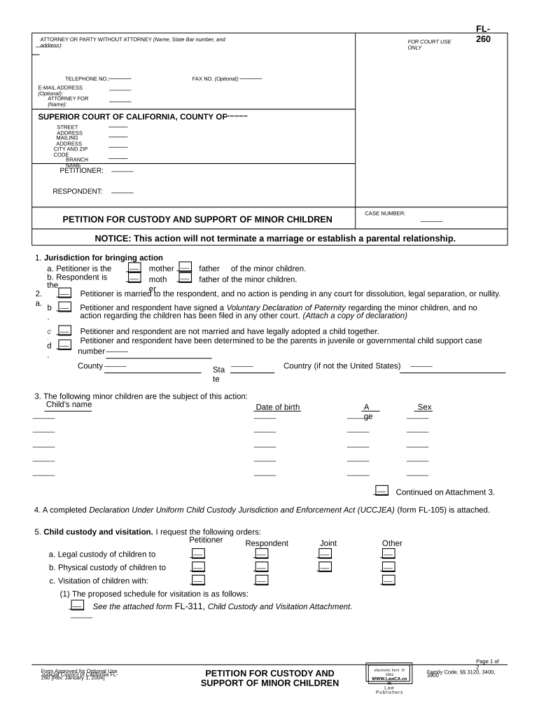 custody minor children Preview on Page 1