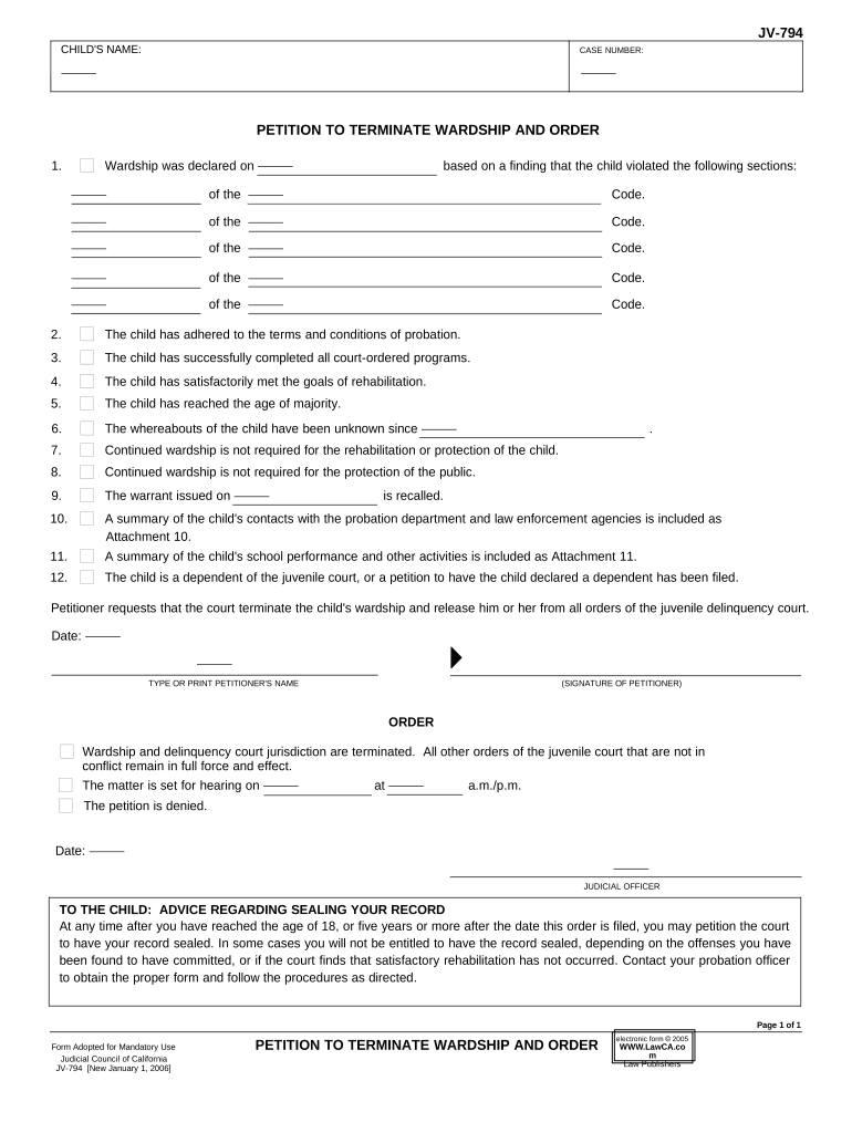 california terminate Preview on Page 1