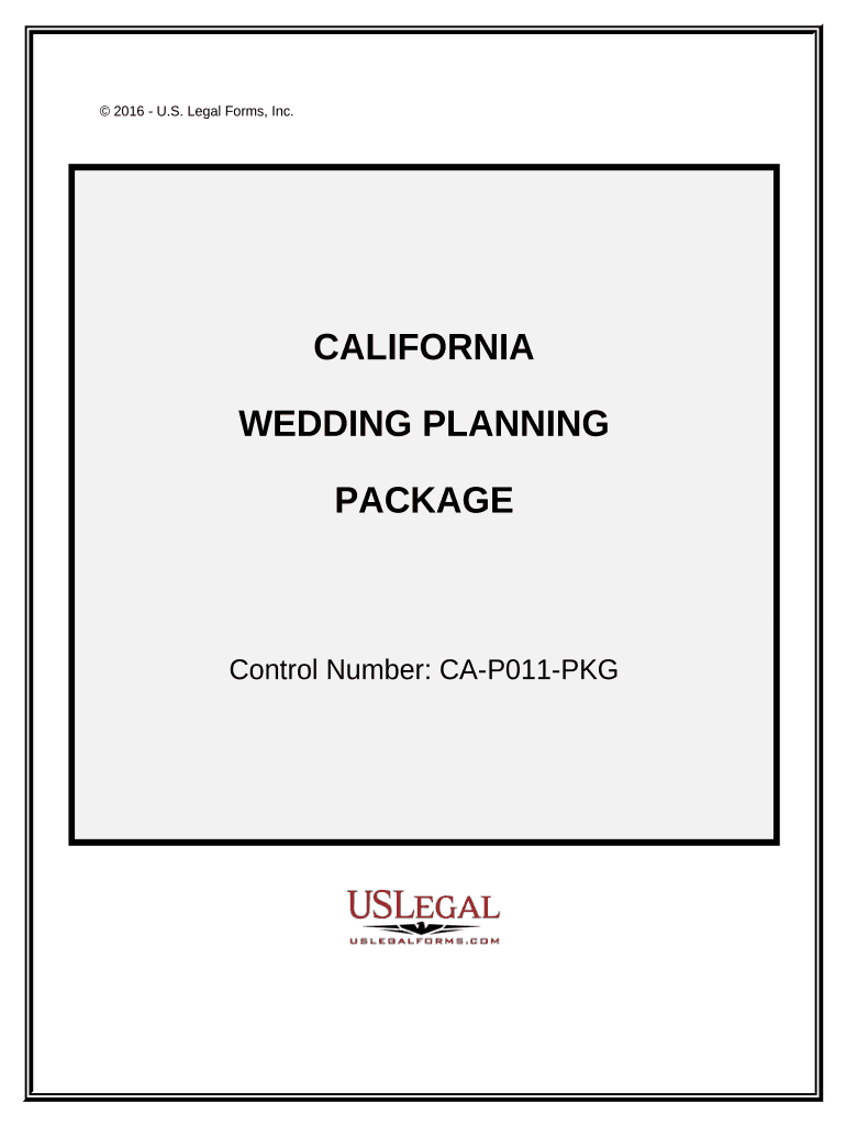 Wedding Planning or Consultant Package - California Preview on Page 1