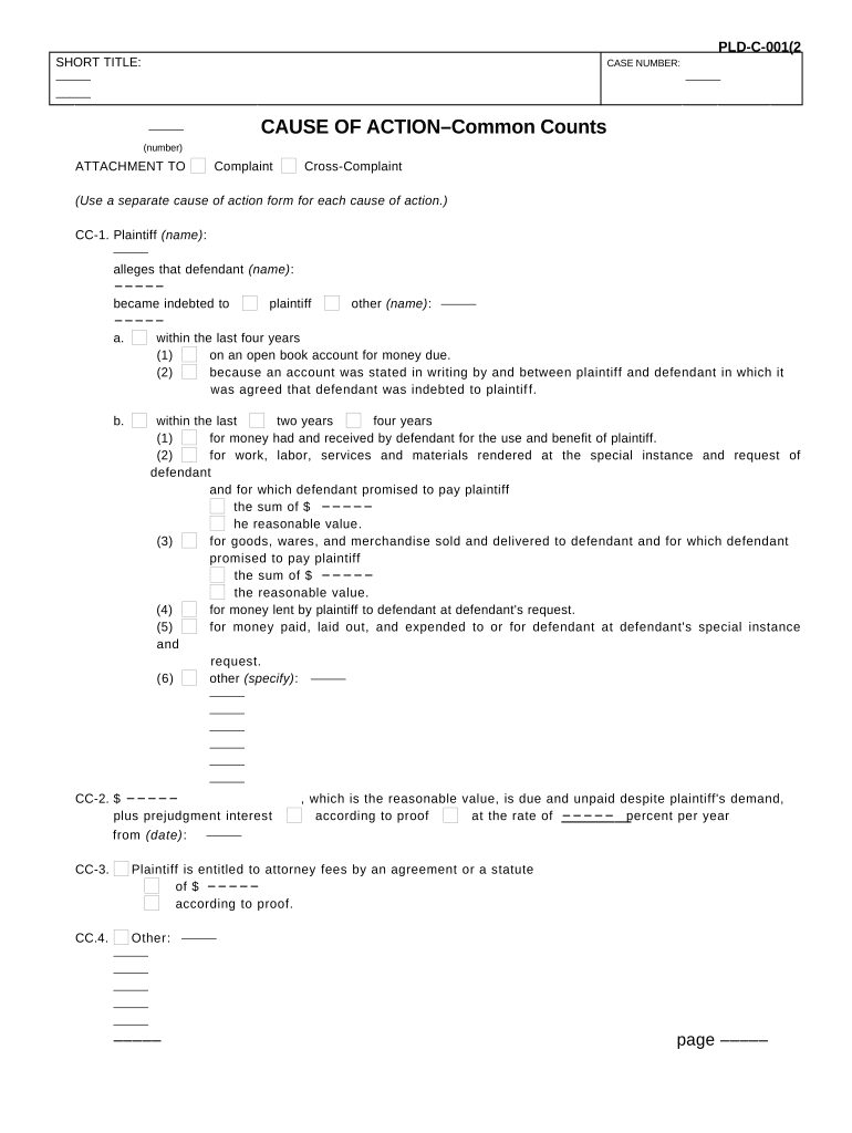 ca common counts Preview on Page 1