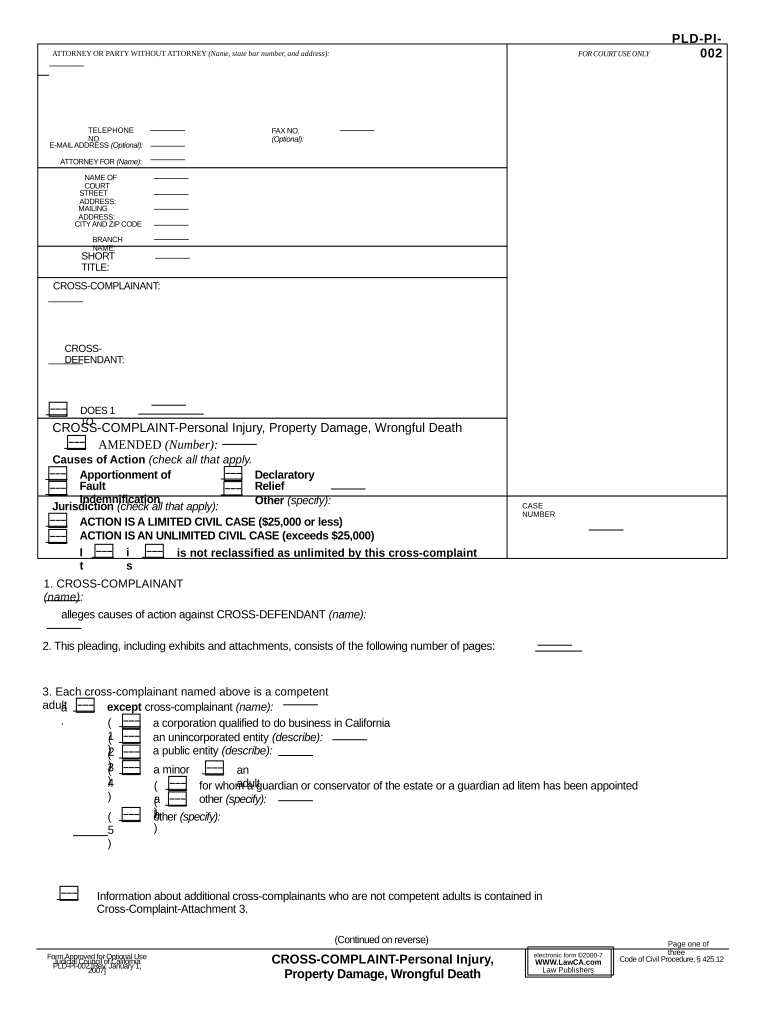 complaint injury property Preview on Page 1