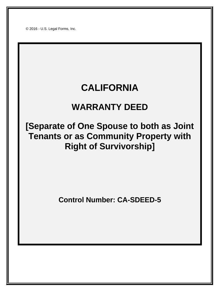 california warranty deed Preview on Page 1
