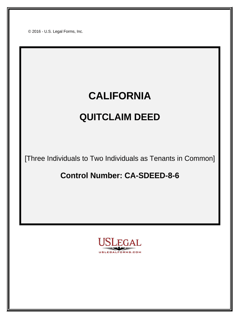 tenants in common quit claim deed Preview on Page 1