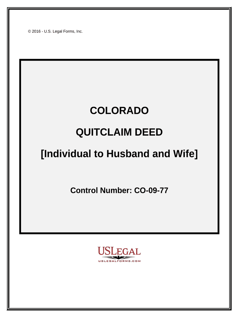 quit claim deed form colorado Preview on Page 1
