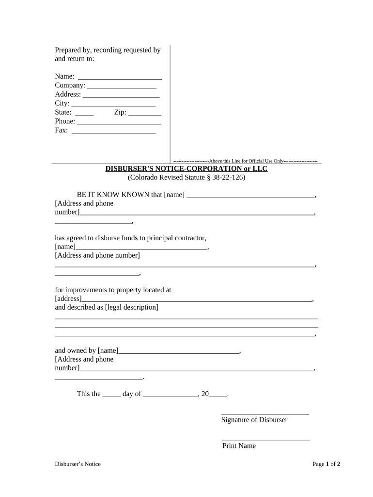 colorado corporation llc Preview on Page 1