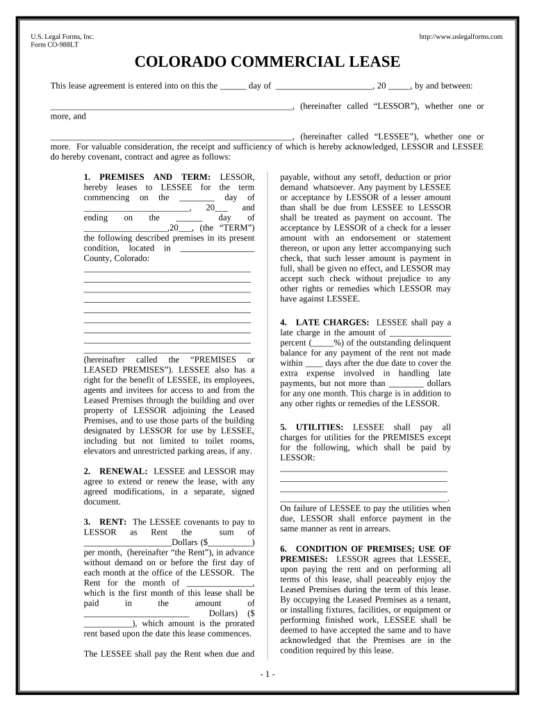 retail space for lease colorado Preview on Page 1