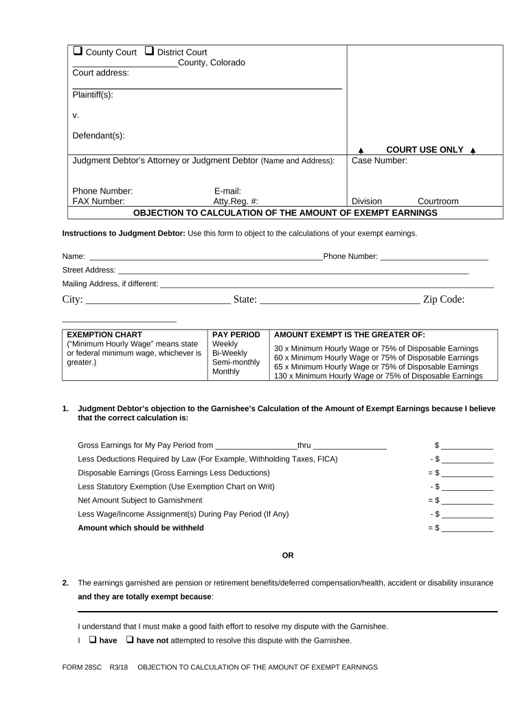 amount exempt earnings Preview on Page 1.