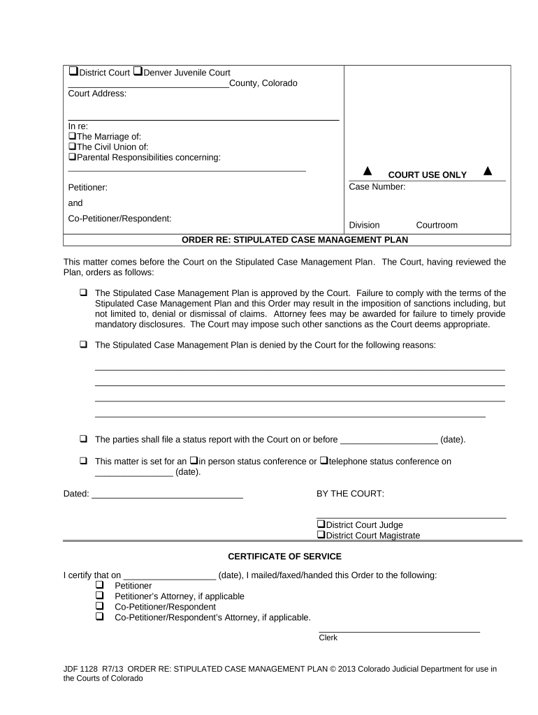 stipulated plan Preview on Page 1