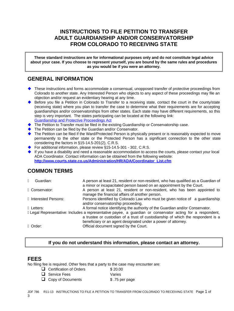 transfer of guardianship form Preview on Page 1