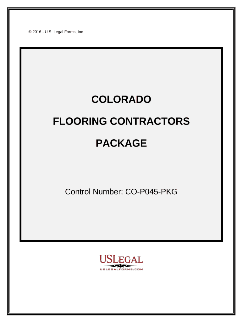 Flooring Contractor Package - Colorado Preview on Page 1