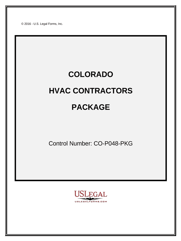 HVAC Contractor Package - Colorado Preview on Page 1