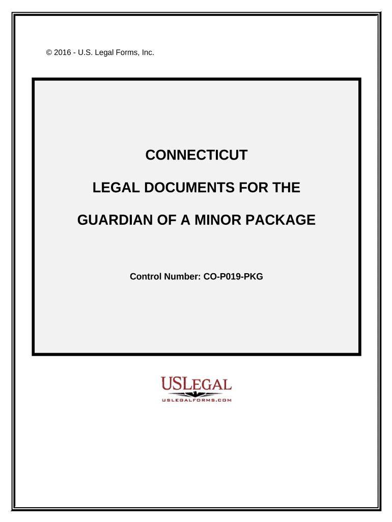 Legal Documents for the Guardian of a Minor Package - Connecticut Preview on Page 1