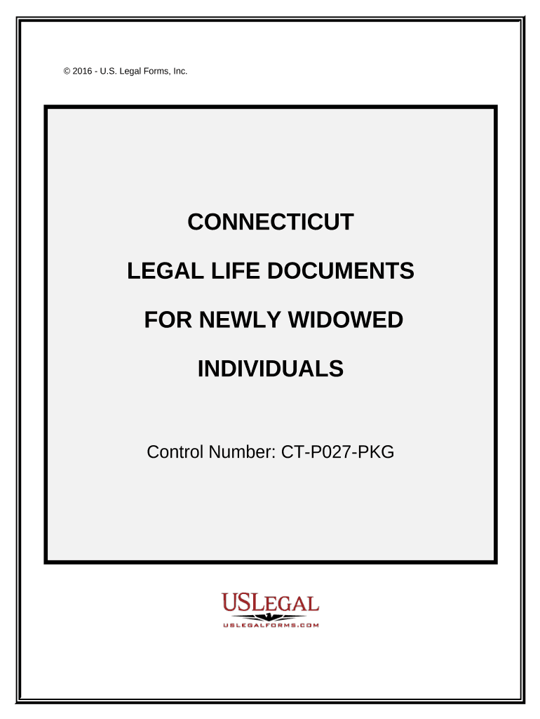 Newly Widowed Individuals Package - Connecticut Preview on Page 1