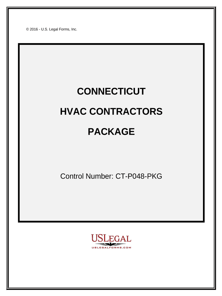 HVAC Contractor Package - Connecticut Preview on Page 1.