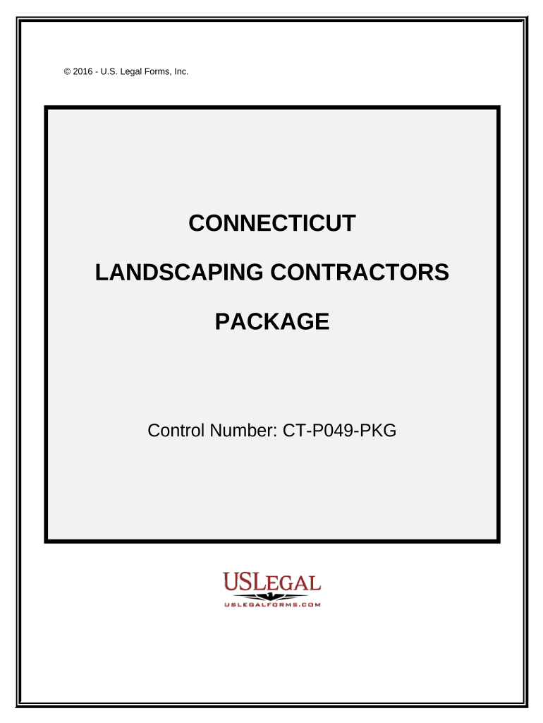 Landscaping Contractor Package - Connecticut Preview on Page 1