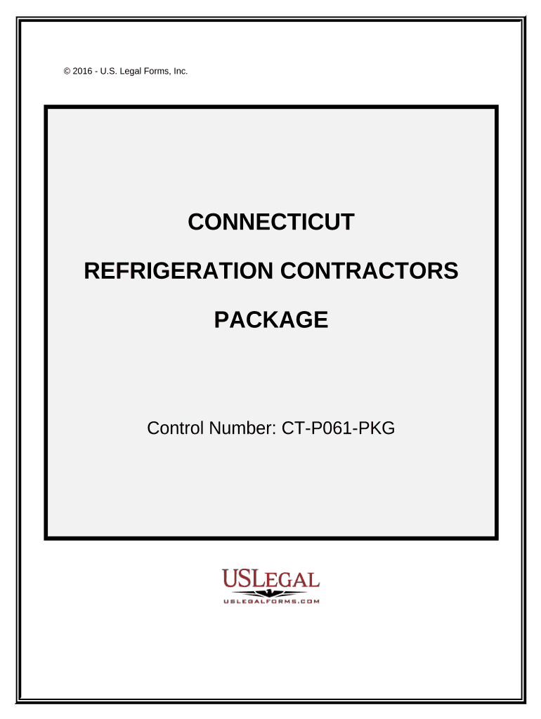 Refrigeration Contractor Package - Connecticut Preview on Page 1