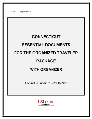 Connecticut Essential Documents for the Organized Traveler