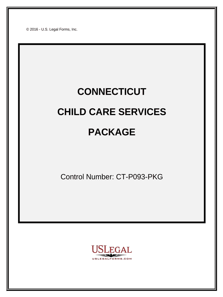 Child Care Services Package - Connecticut Preview on Page 1