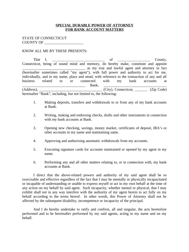ct durable power of attorney Preview on Page 1.