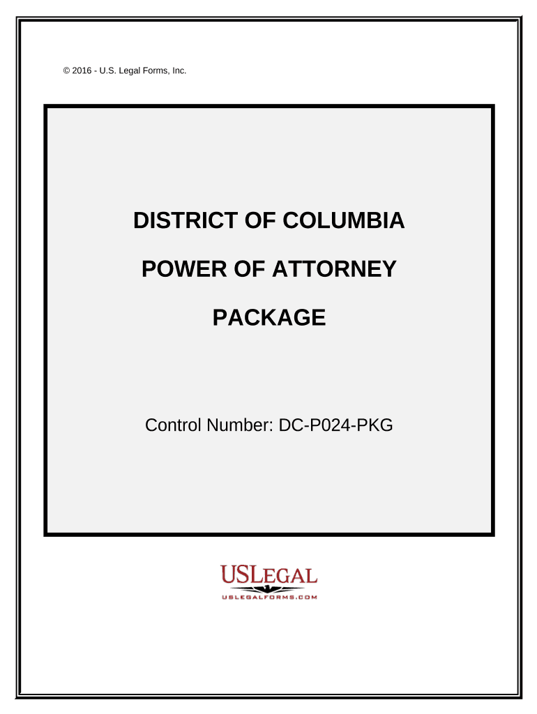 power of attorney form washington dc Preview on Page 1