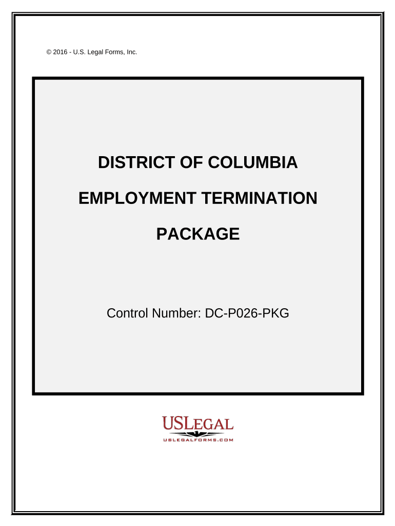 Employment or Job Termination Package - District of Columbia Preview on Page 1