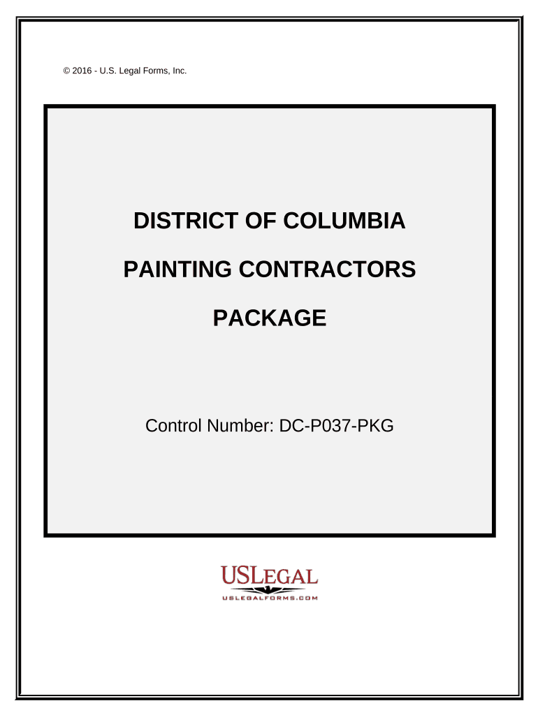 Painting Contractor Package - District of Columbia Preview on Page 1