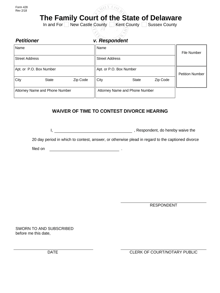 delaware divorce checklist Preview on Page 1