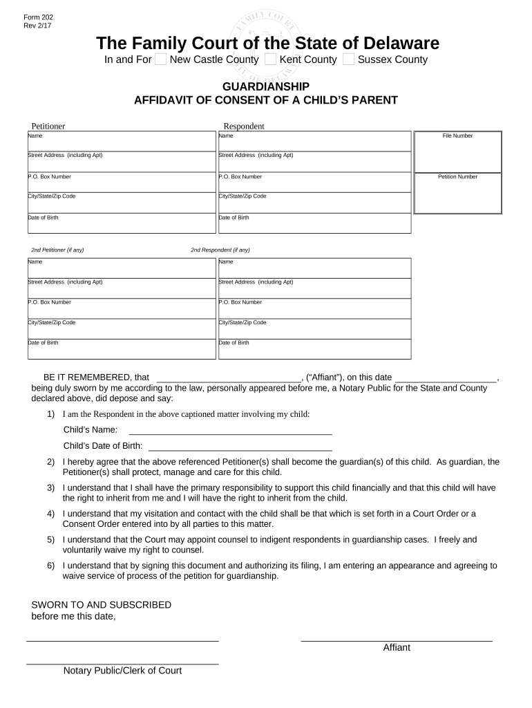 affidavit of consent Preview on Page 1