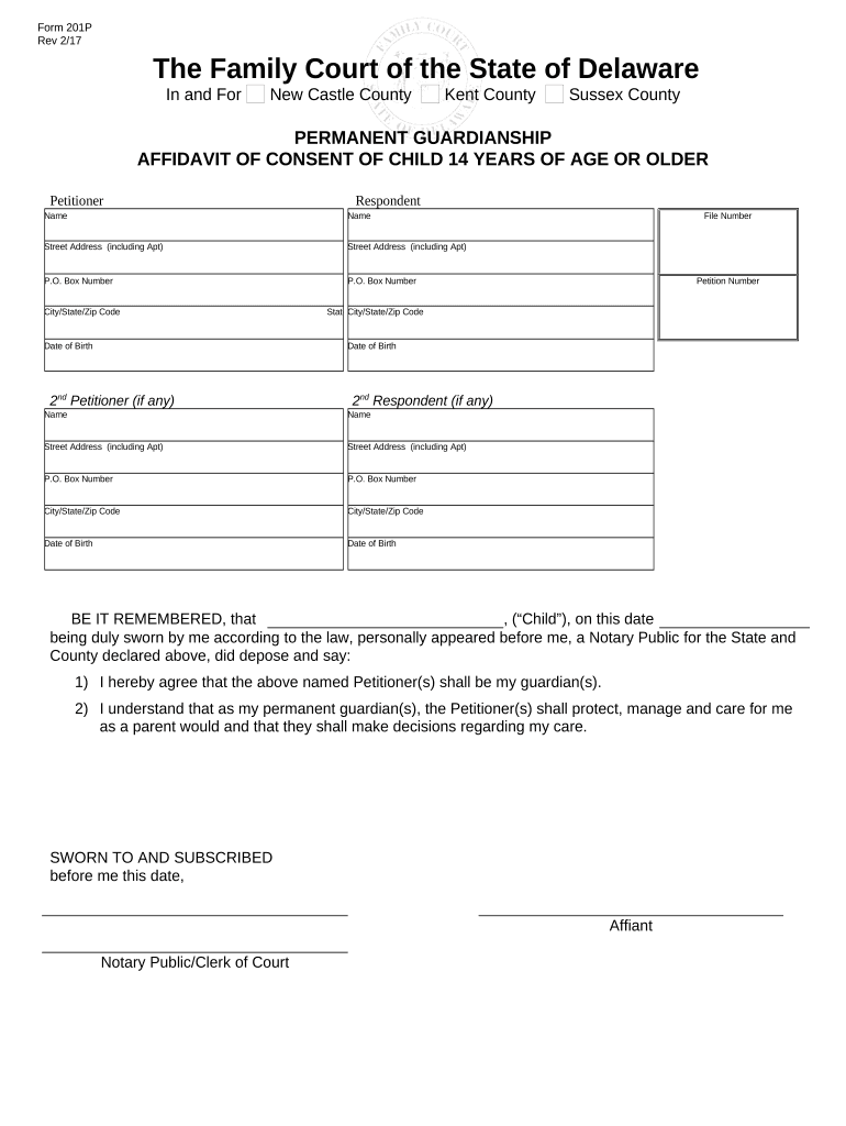 permanent guardianship order Preview on Page 1