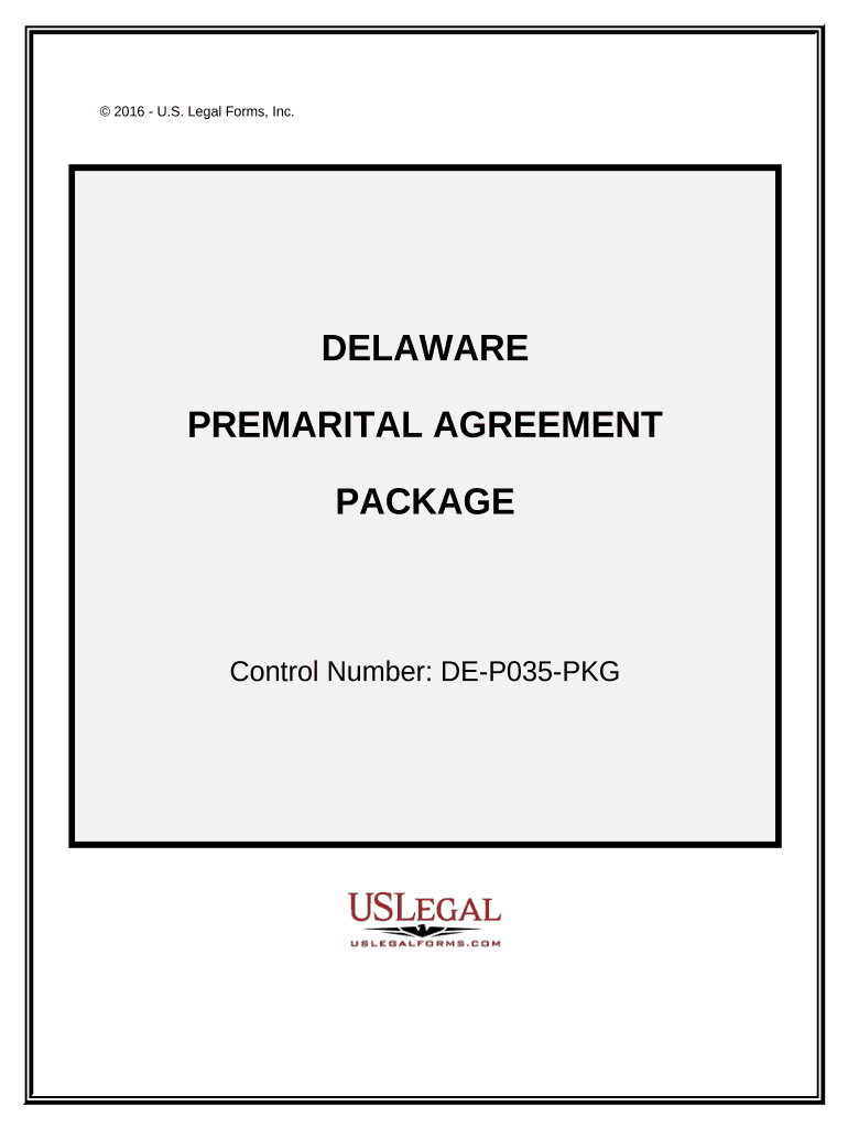 Premarital Agreements Package - Delaware Preview on Page 1.