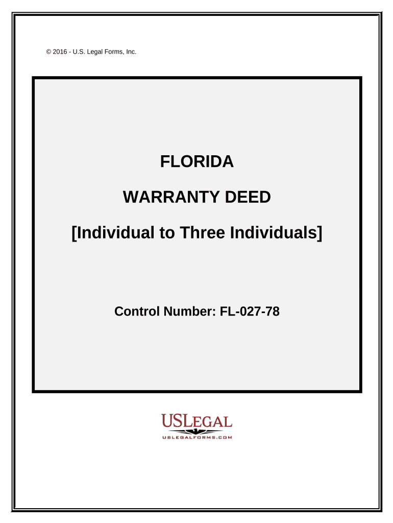 warranty deed form florida Preview on Page 1