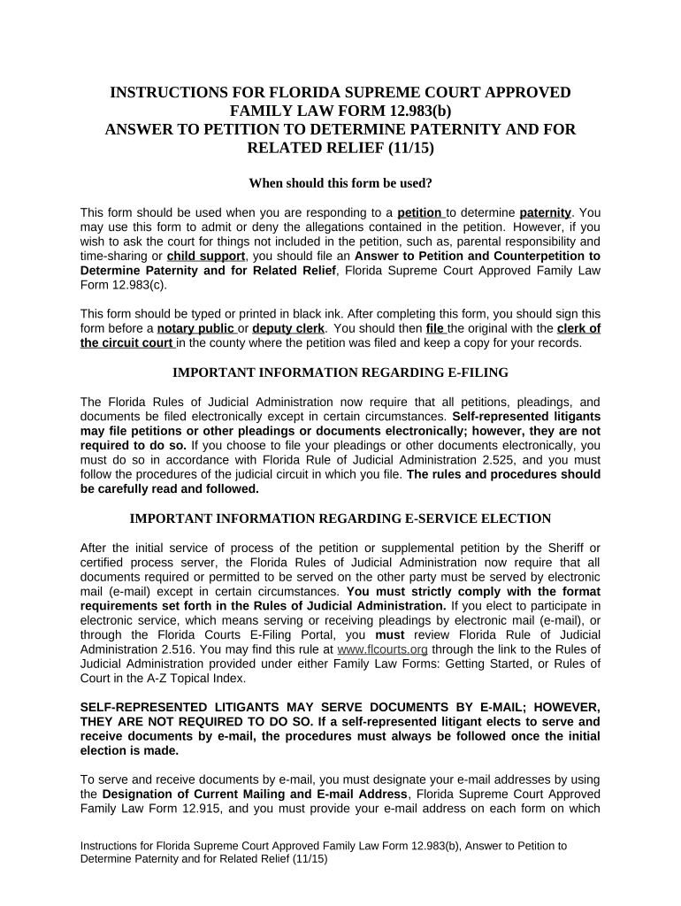 establishing paternity in florida form Preview on Page 1