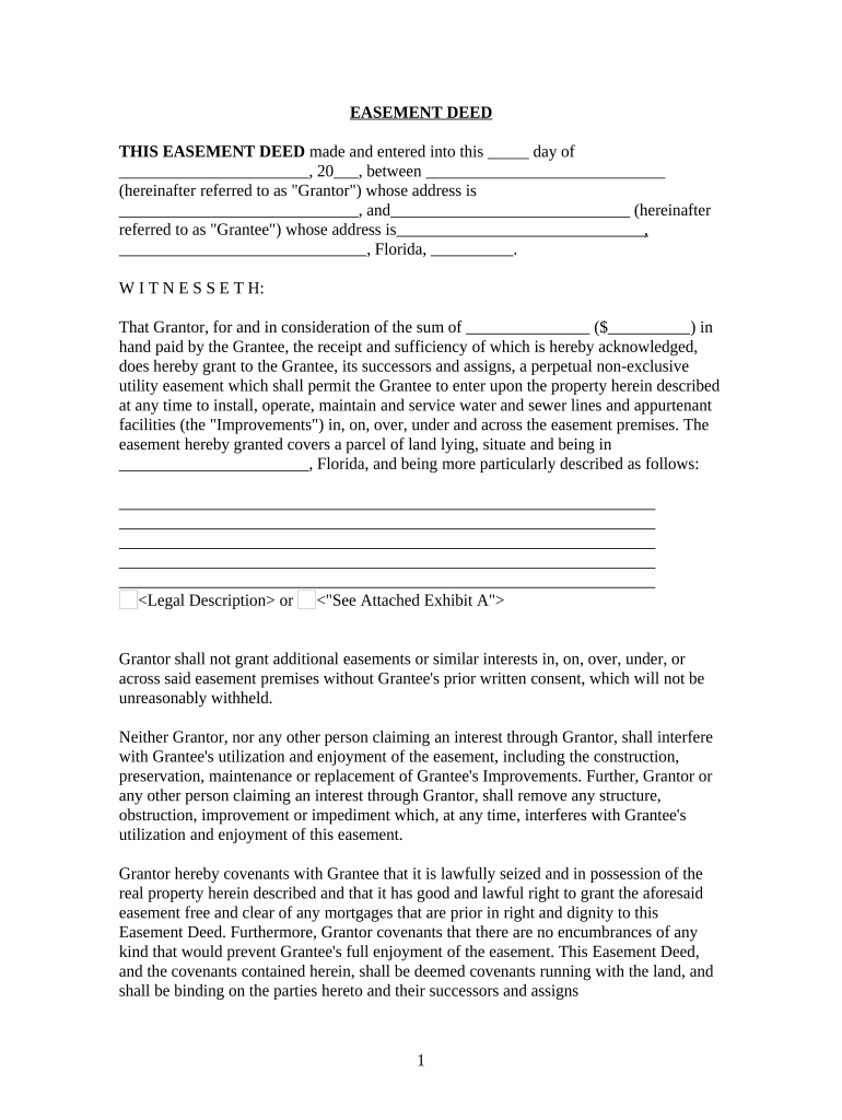 florida easement Preview on Page 1