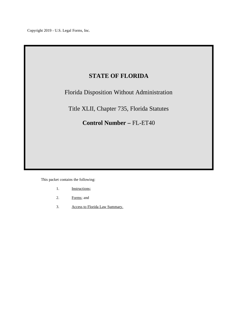 disposition without administration florida form Preview on Page 1