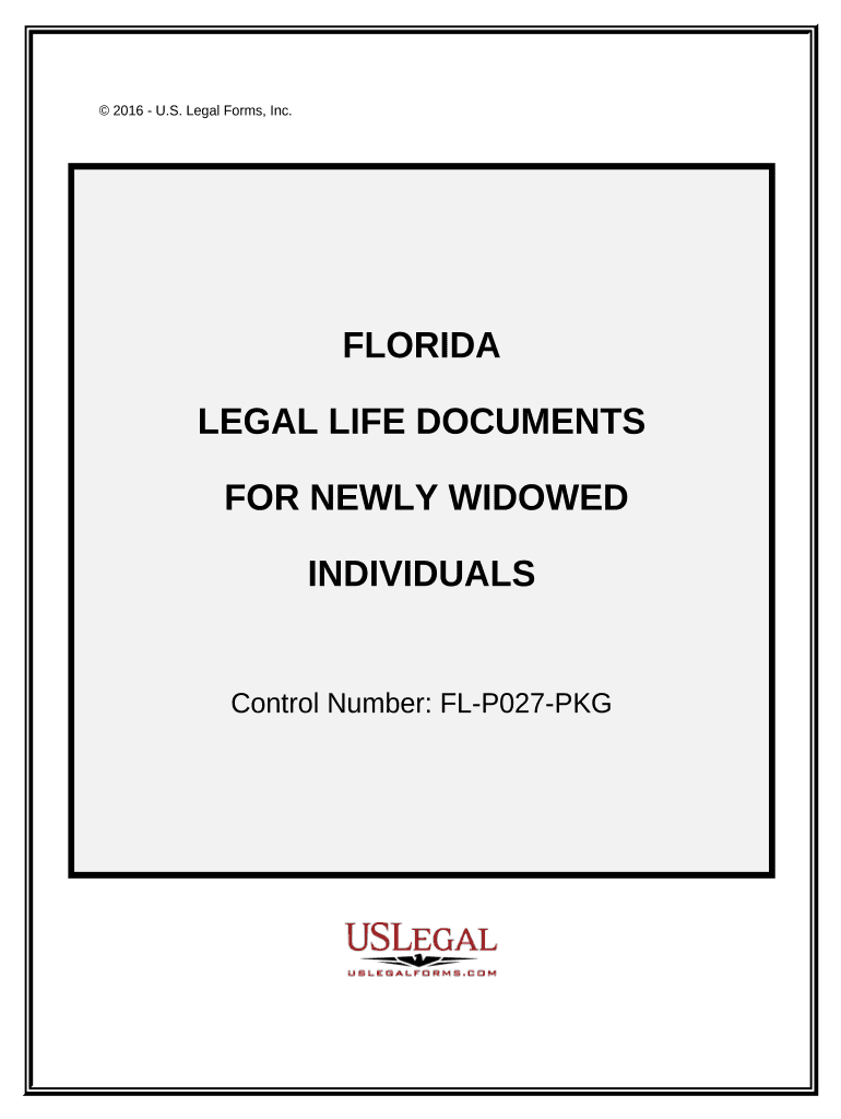 Newly Widowed Individuals Package - Florida Preview on Page 1