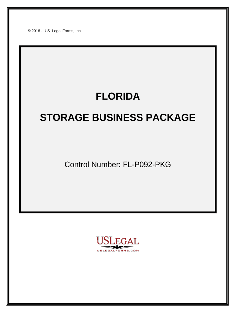 Storage Business Package - Florida Preview on Page 1.